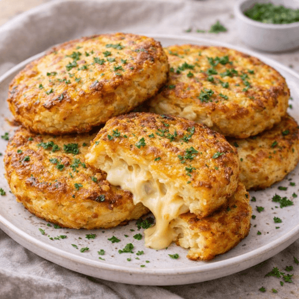 Galettes de pommes de terre au fromage croustillantes servies dans une assiette, recette facile Maison Althée