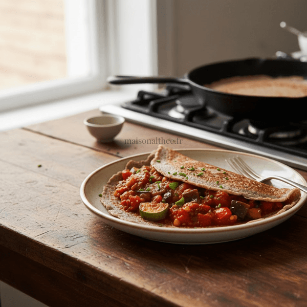 Crêpe salée aux légumes