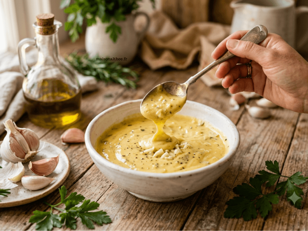 Aioli maison facile infaillible sauce provençale crémeuse